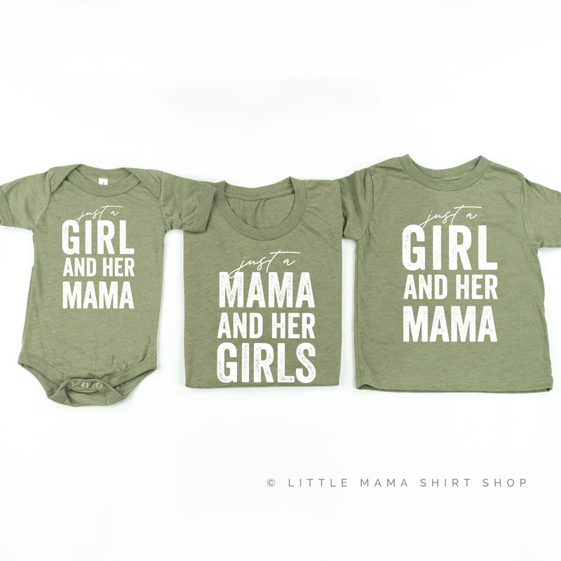 Just a Mama and Her Girls - Set of 3 Shirts