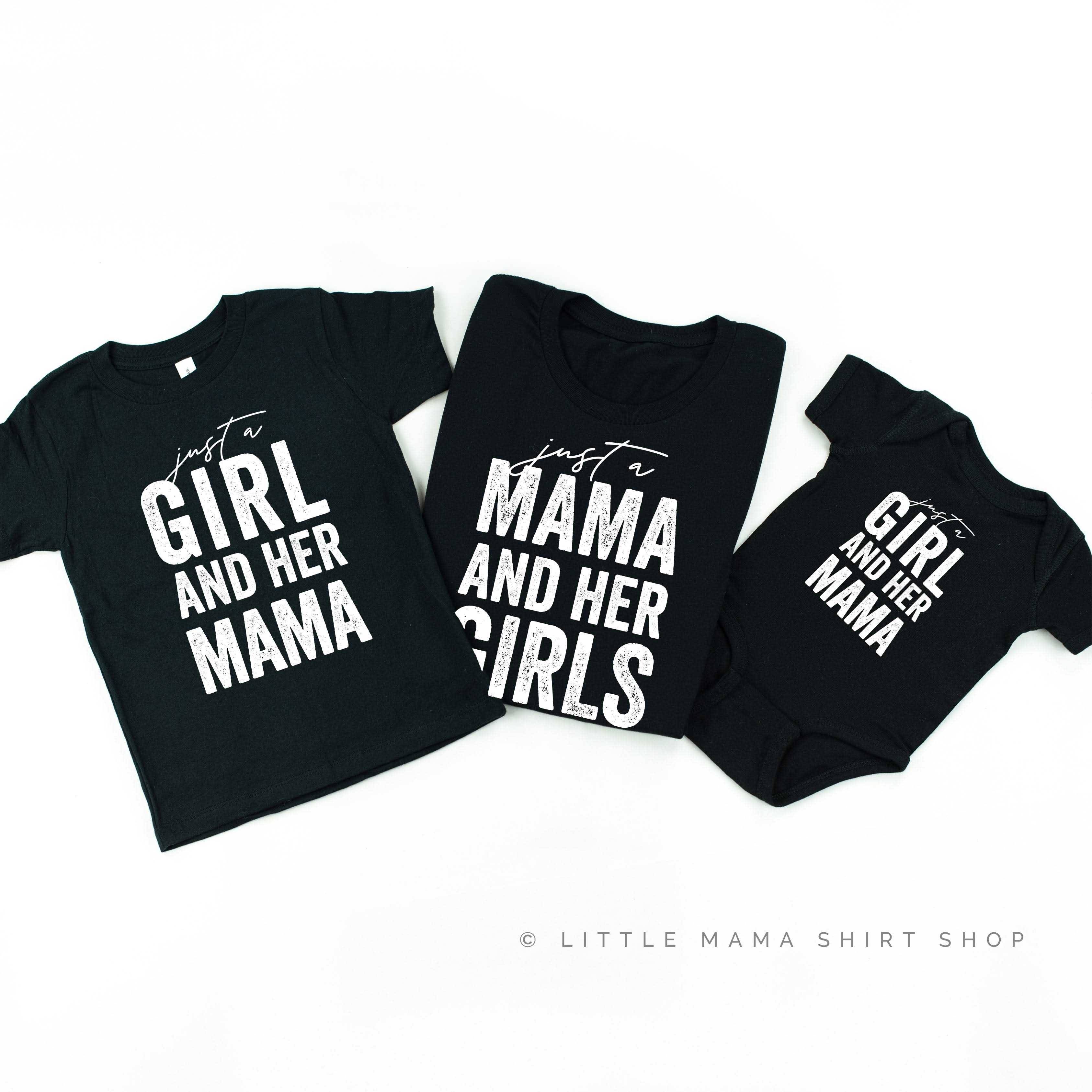 Just a Mama and Her Girls - Set of 3 Shirts Little Mama Shirt Shop