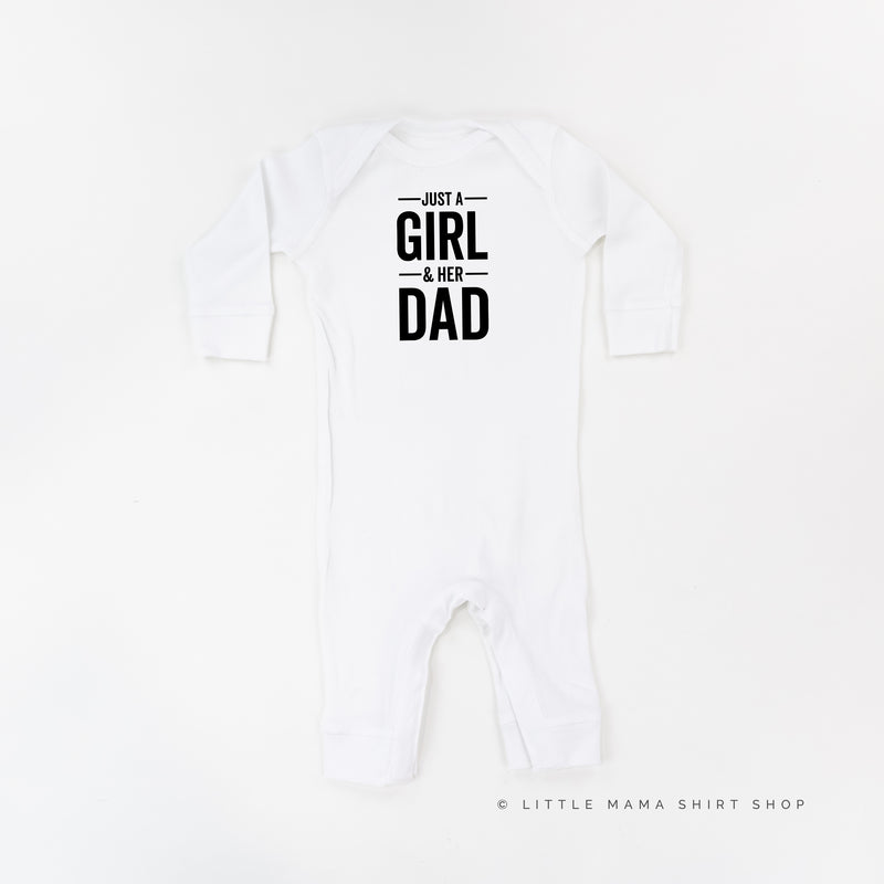Just a Girl and Her Dad - One Piece Baby Sleeper