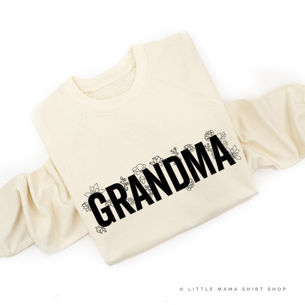 GRANDMA - Floral - Lightweight Pullover Sweater
