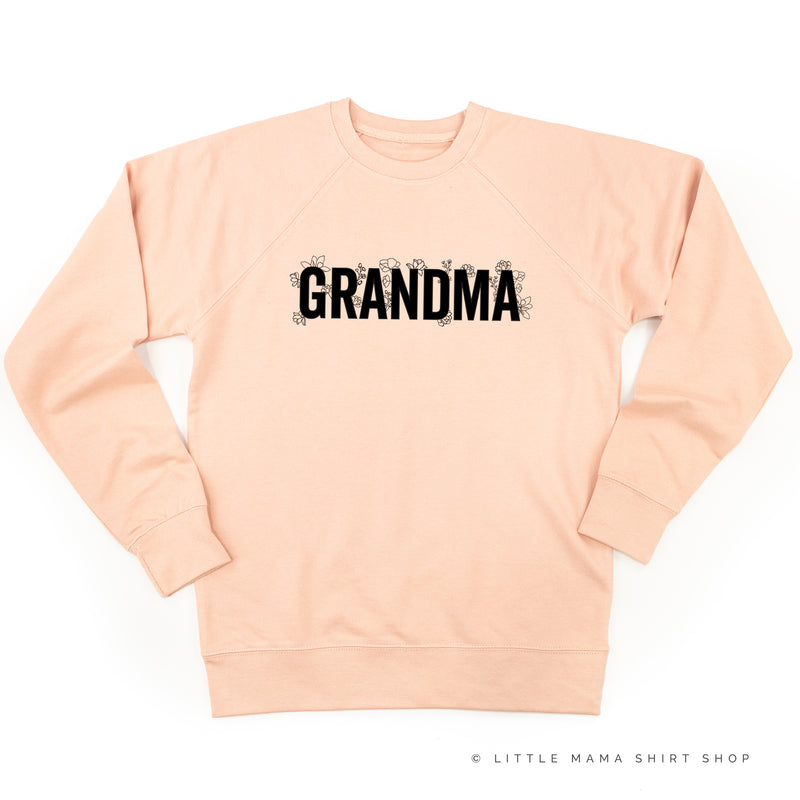 GRANDMA - Floral - Lightweight Pullover Sweater