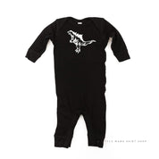 Godzilla - One Piece Baby Sleeper Little Mama Shirt Shop