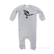 Godzilla - One Piece Baby Sleeper Little Mama Shirt Shop
