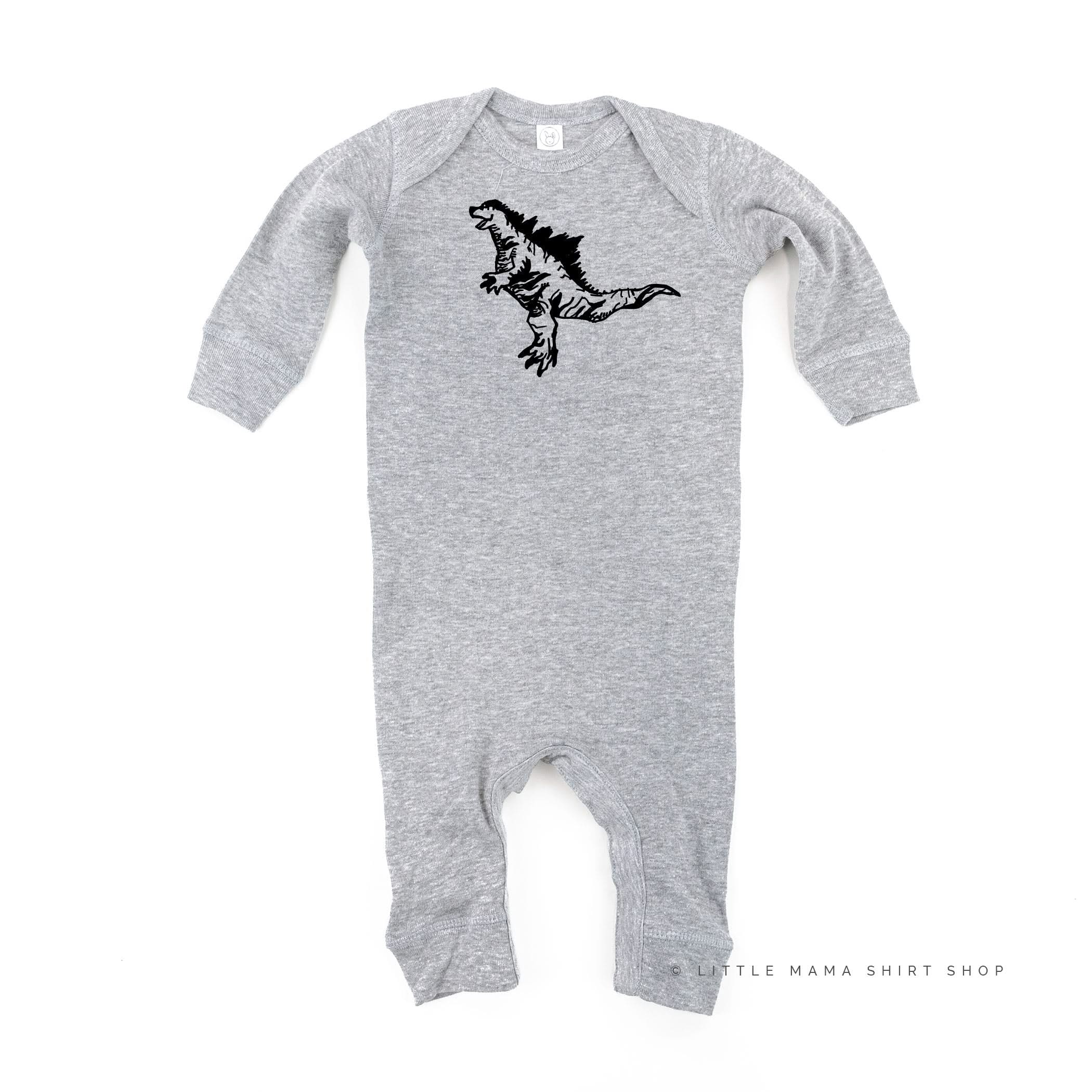 Godzilla - One Piece Baby Sleeper Little Mama Shirt Shop