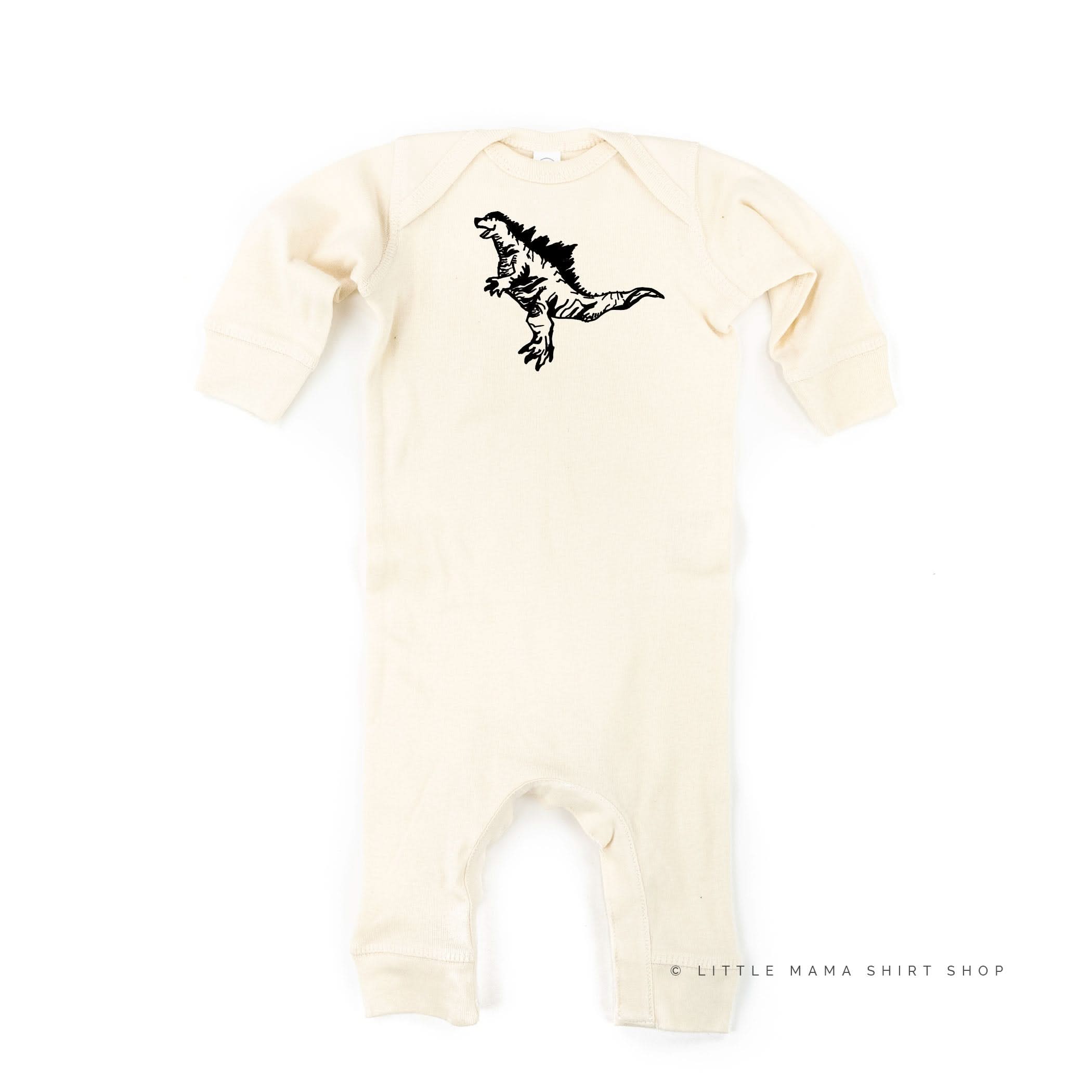 Godzilla - One Piece Baby Sleeper Little Mama Shirt Shop