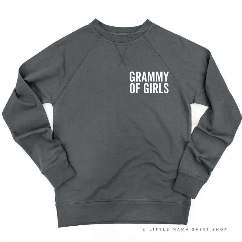 GRAMMY OF GIRLS - BLOCK FONT POCKET SIZE - Lightweight Pullover Sweater