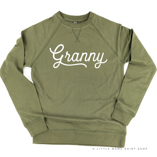 Granny - (Script) - Lightweight Pullover Sweater
