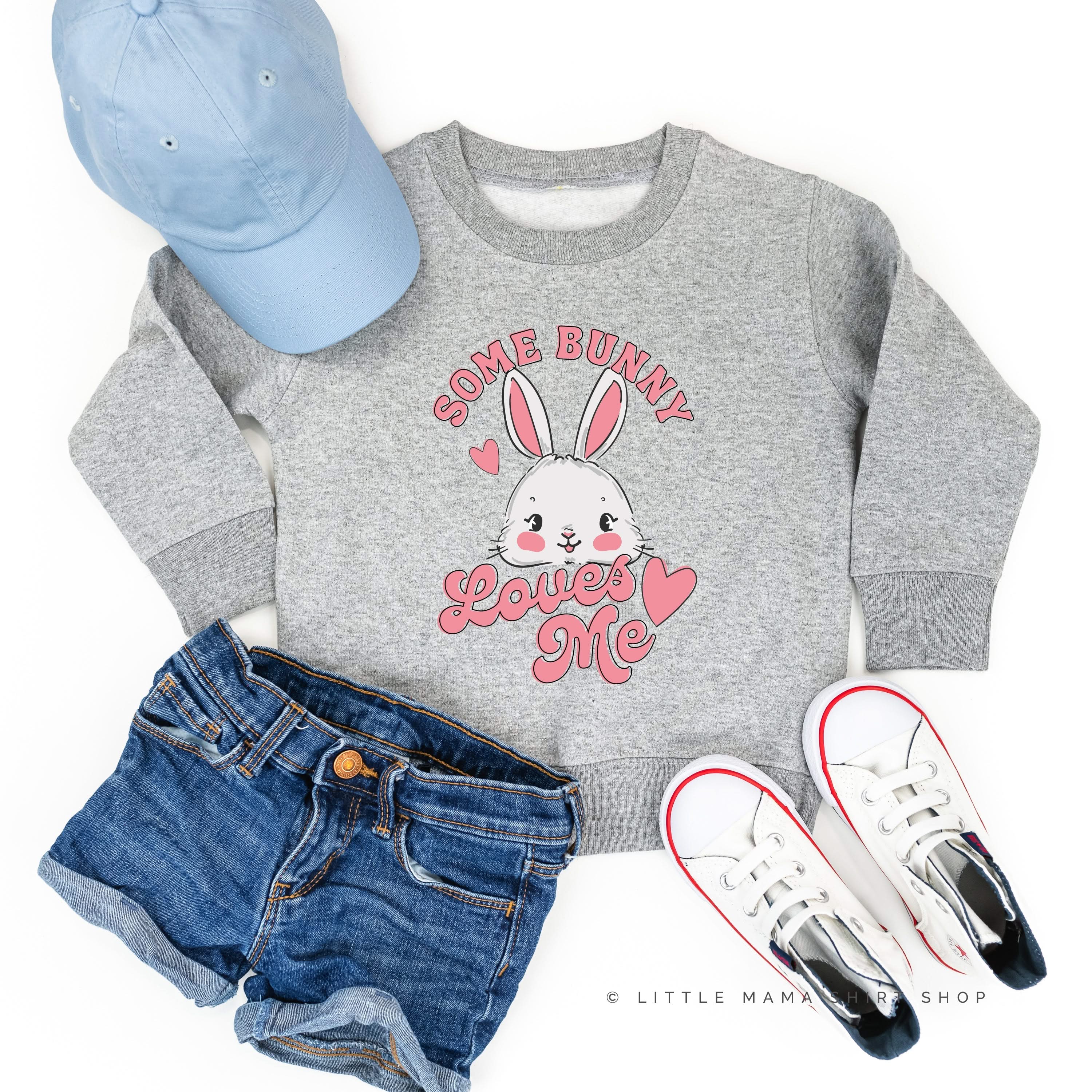 Some Bunny Loves Me - Child Sweater Little Mama Shirt Shop