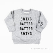 Swing Batter Batter Swing (wd) - Child Sweater Little Mama Shirt Shop