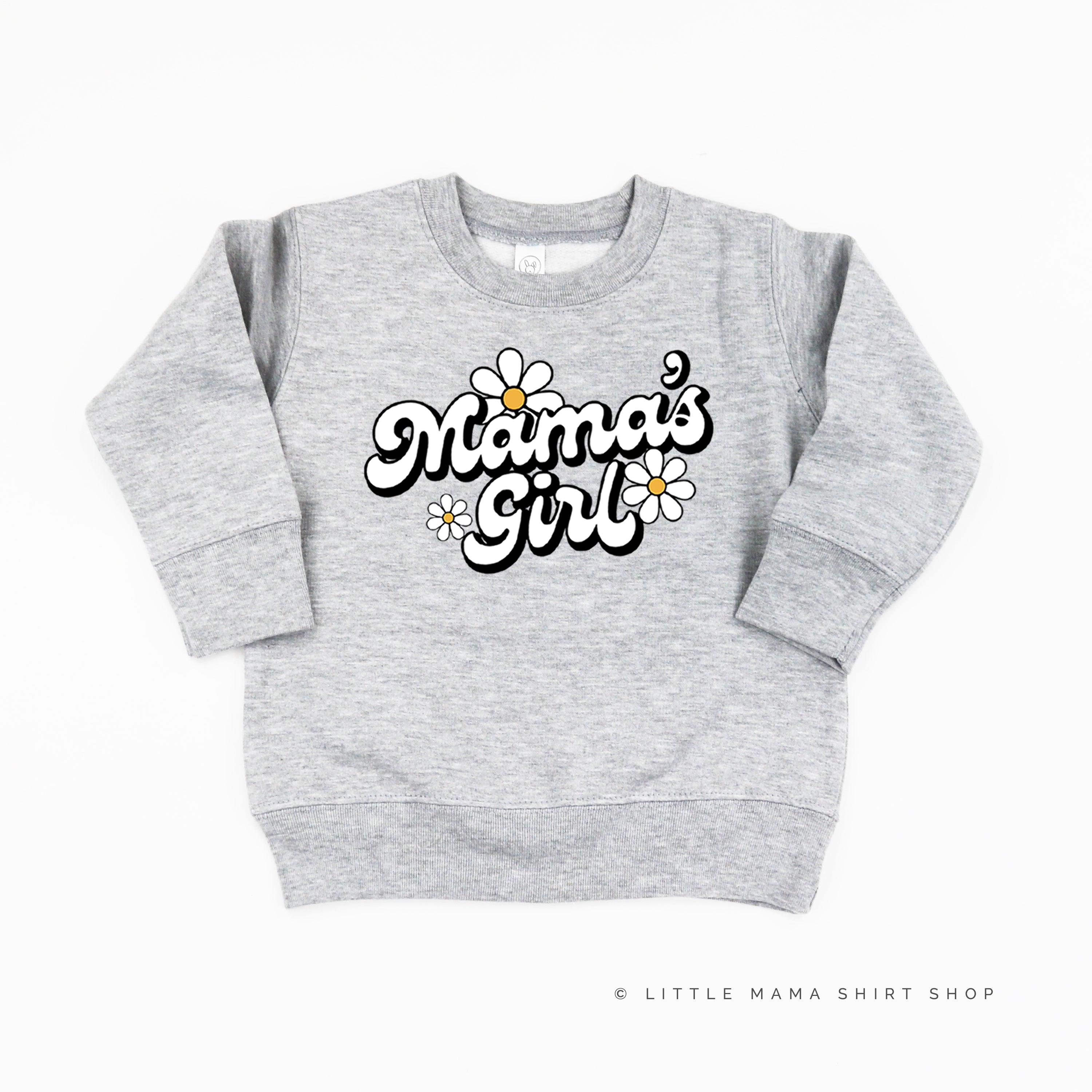 DAISY - MAMA'S GIRL - w/ Full Daisy on Back - Child Sweater Little Mama Shirt Shop