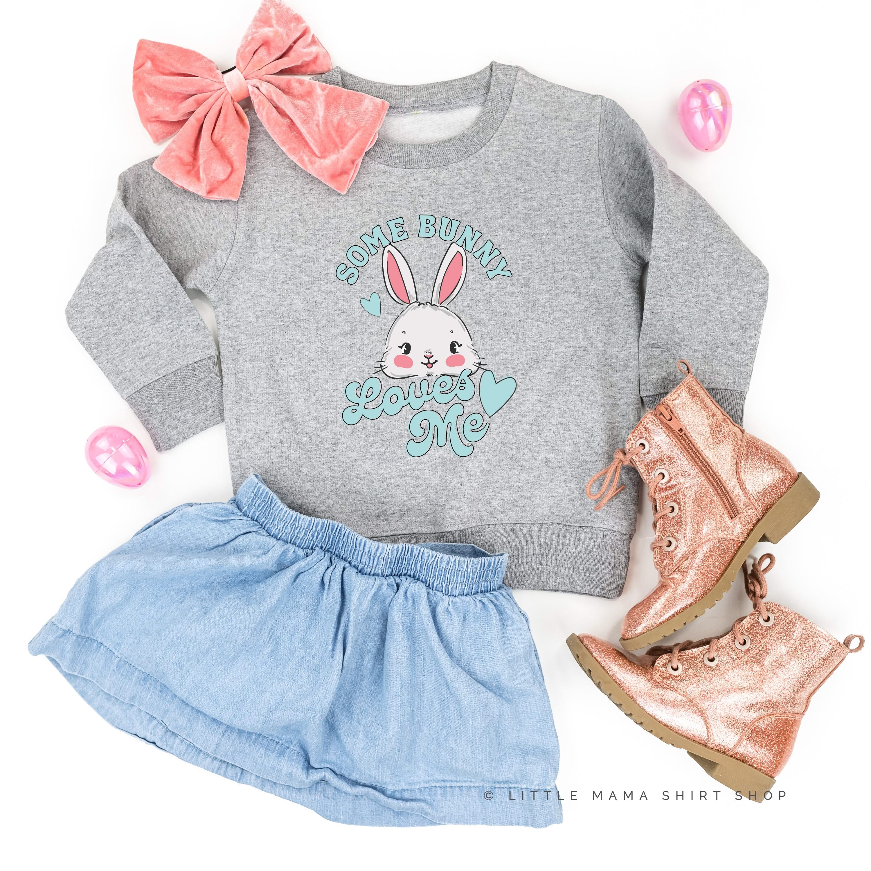 Some Bunny Loves Me - Child Sweater Little Mama Shirt Shop