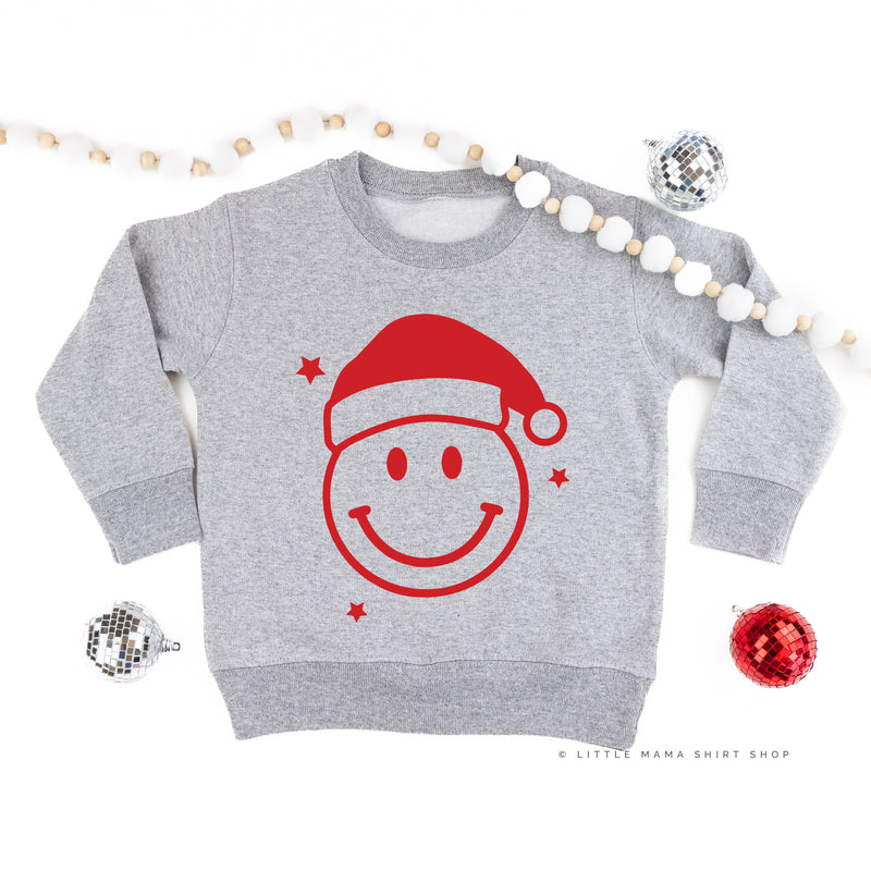 Santa Hat - Smiley Face - Child Sweater