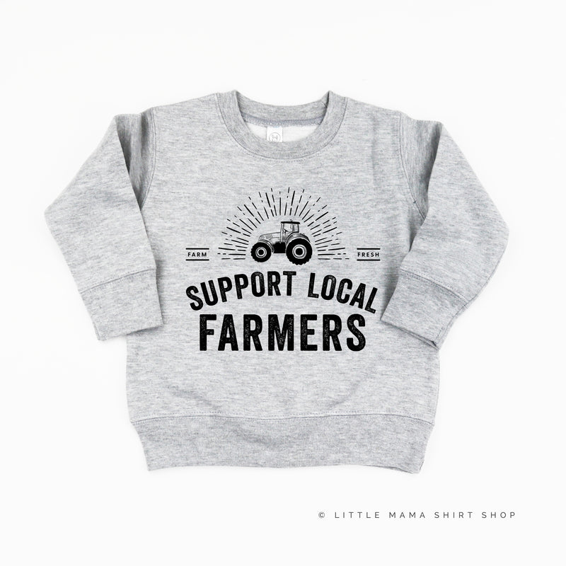 Support Local Farmers - Distressed Design - Child Sweater