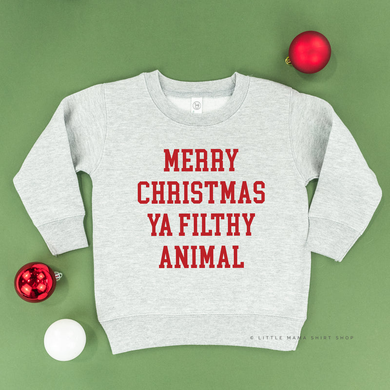 Merry Christmas Ya Filthy Animal - Child Sweater