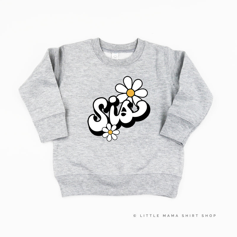 DAISY - SIS - w/ Full Daisy on Back - Child Sweater