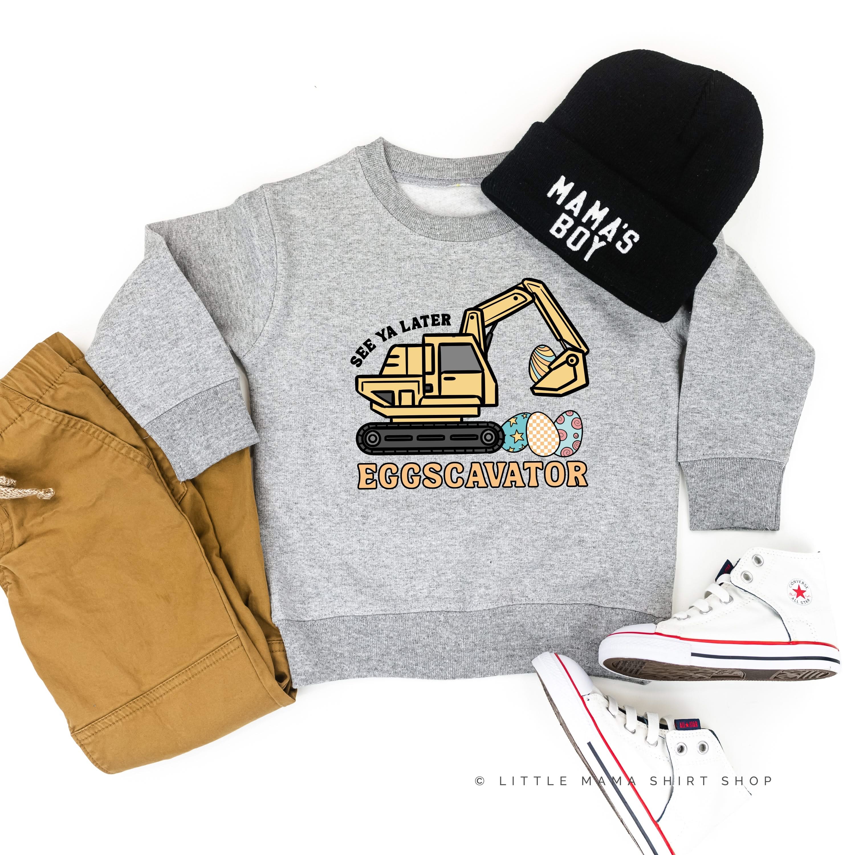 Eggscavator - Child Sweater Little Mama Shirt Shop
