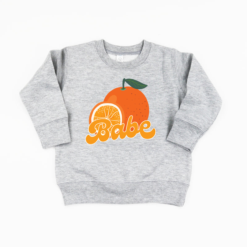 Orange - Babe - Child Sweater