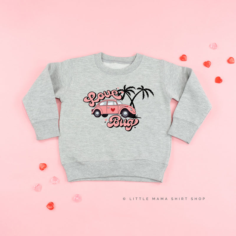 Love Bug - Pink Beetle Car - Child Sweater