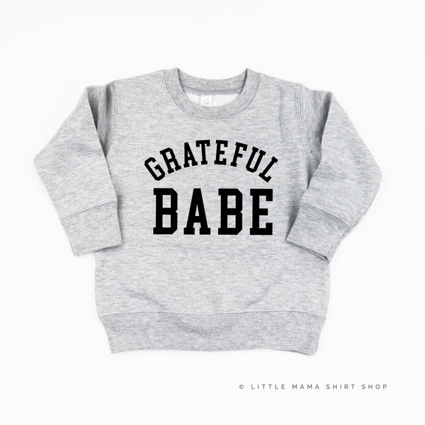 Grateful Babe - (Varsity) - Child Sweater