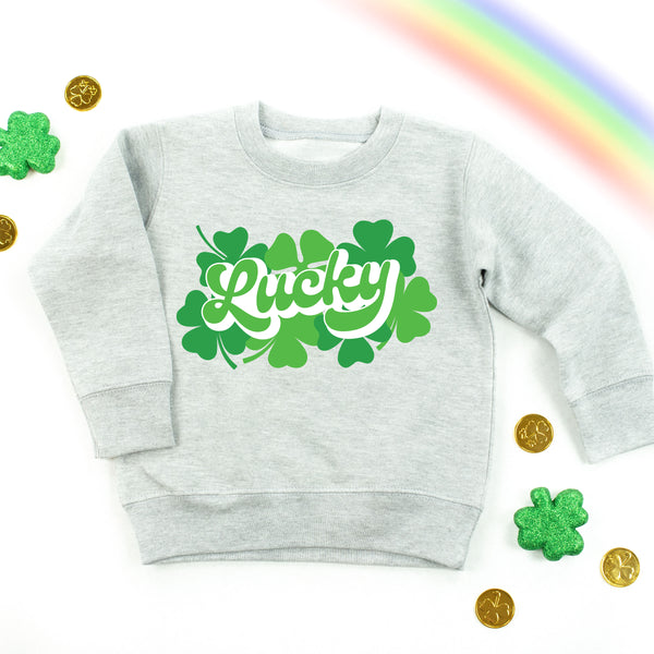 Lucky w/ Shamrocks - Child Sweater