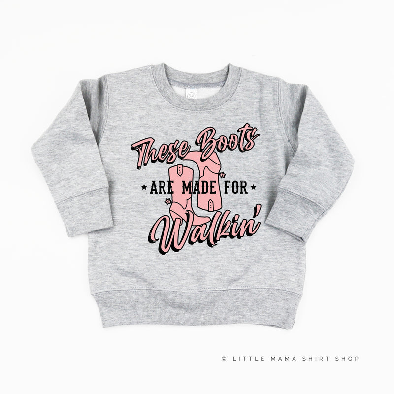 These Boots are Made for Walkin' - Distressed Design - Child Sweater