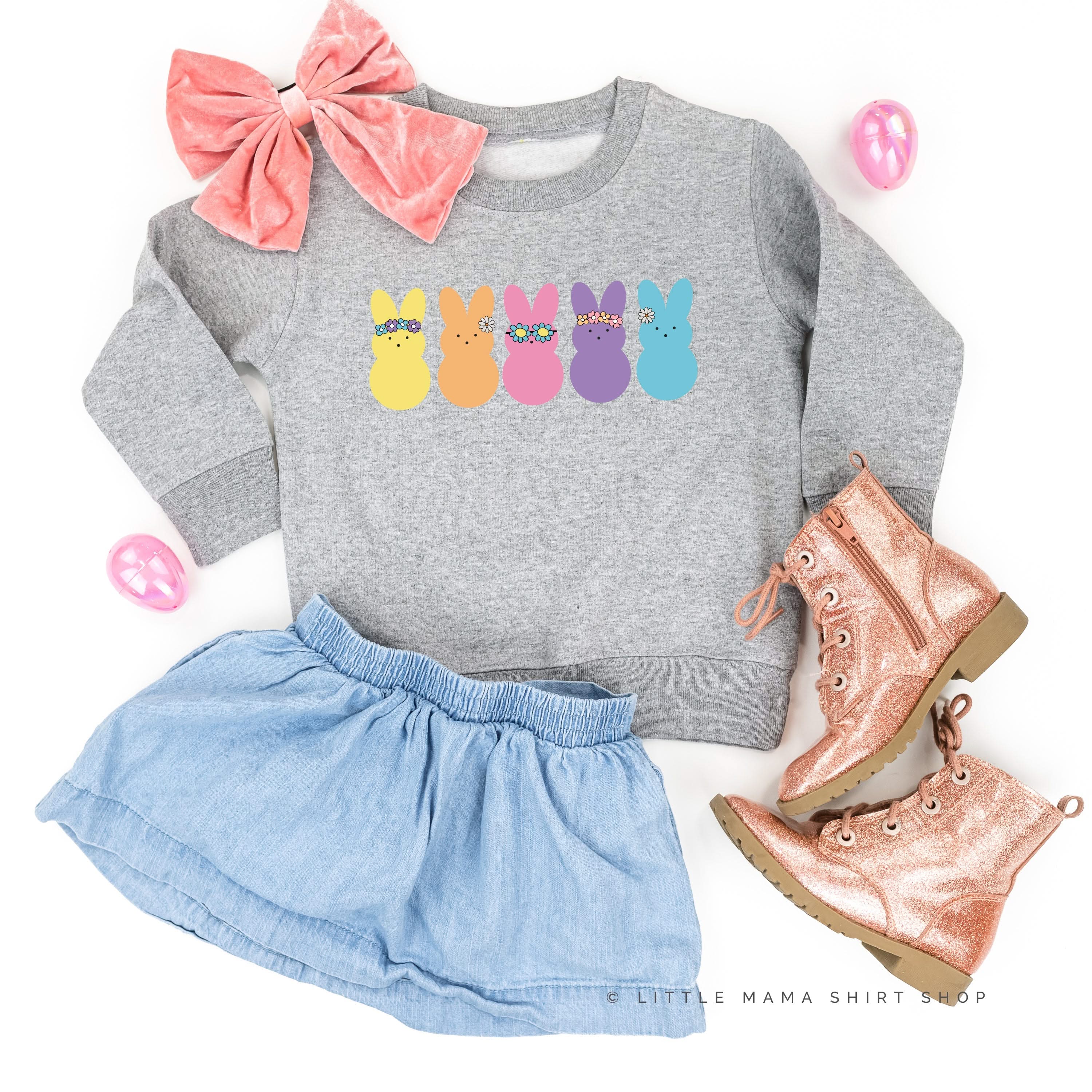 Floral Headband Neon Peeps - Child Sweater Little Mama Shirt Shop