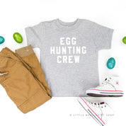 Block Font - Egg Hunting Crew - Child Tee Little Mama Shirt Shop