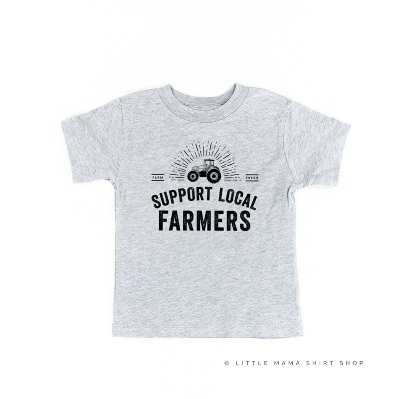 Support Local Farmers - Distressed Design - Short Sleeve Child Shirt