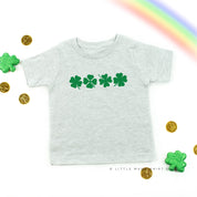 4 Shamrocks - Have a Lucky Day (f&b) - Child Tee Little Mama Shirt Shop