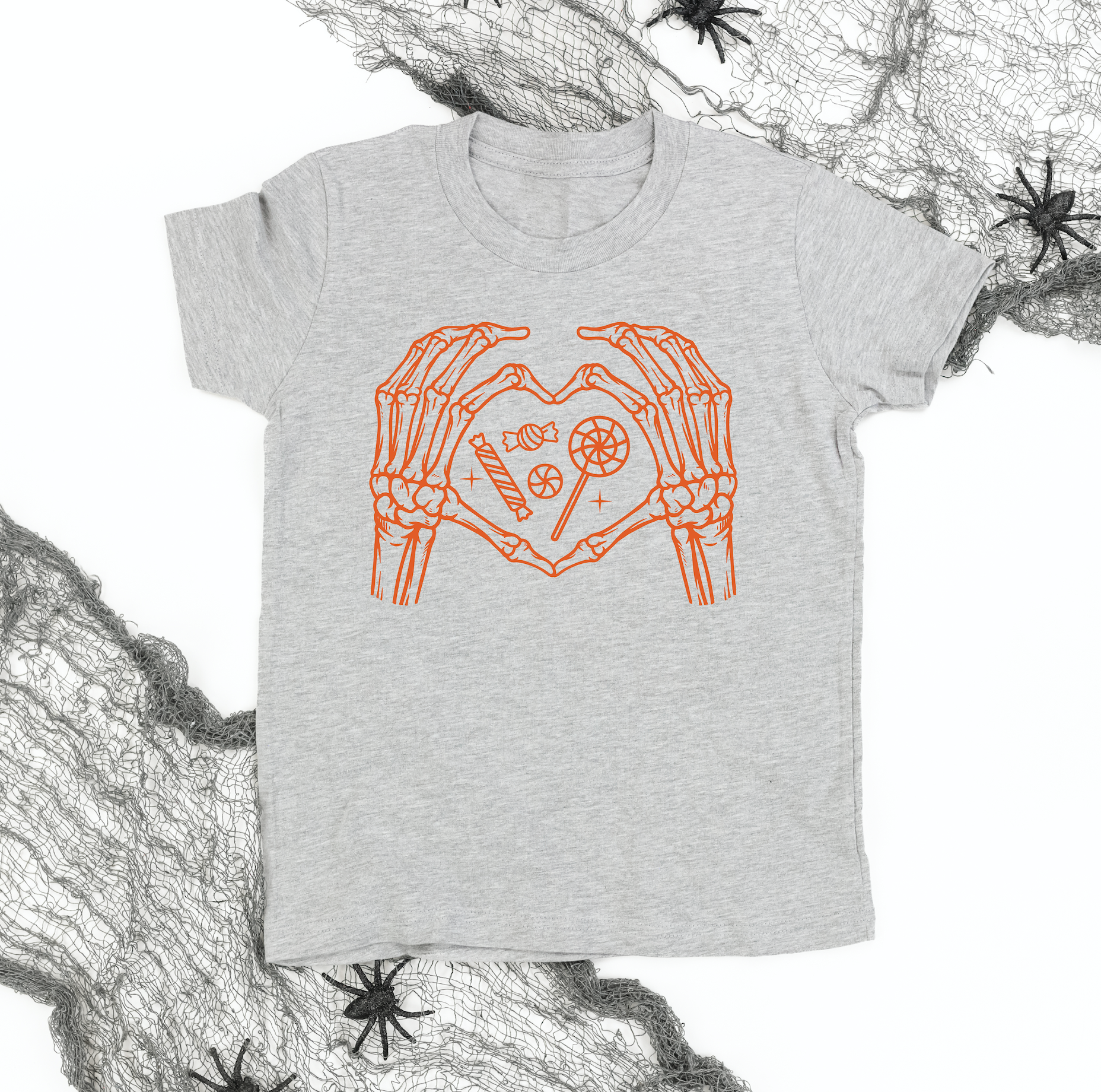Skelton Heart Hands - Child Tee