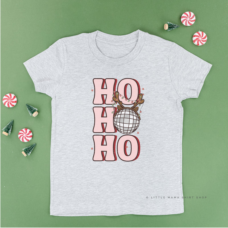 HO HO HO - Disco Ball - Short Sleeve Child Shirt