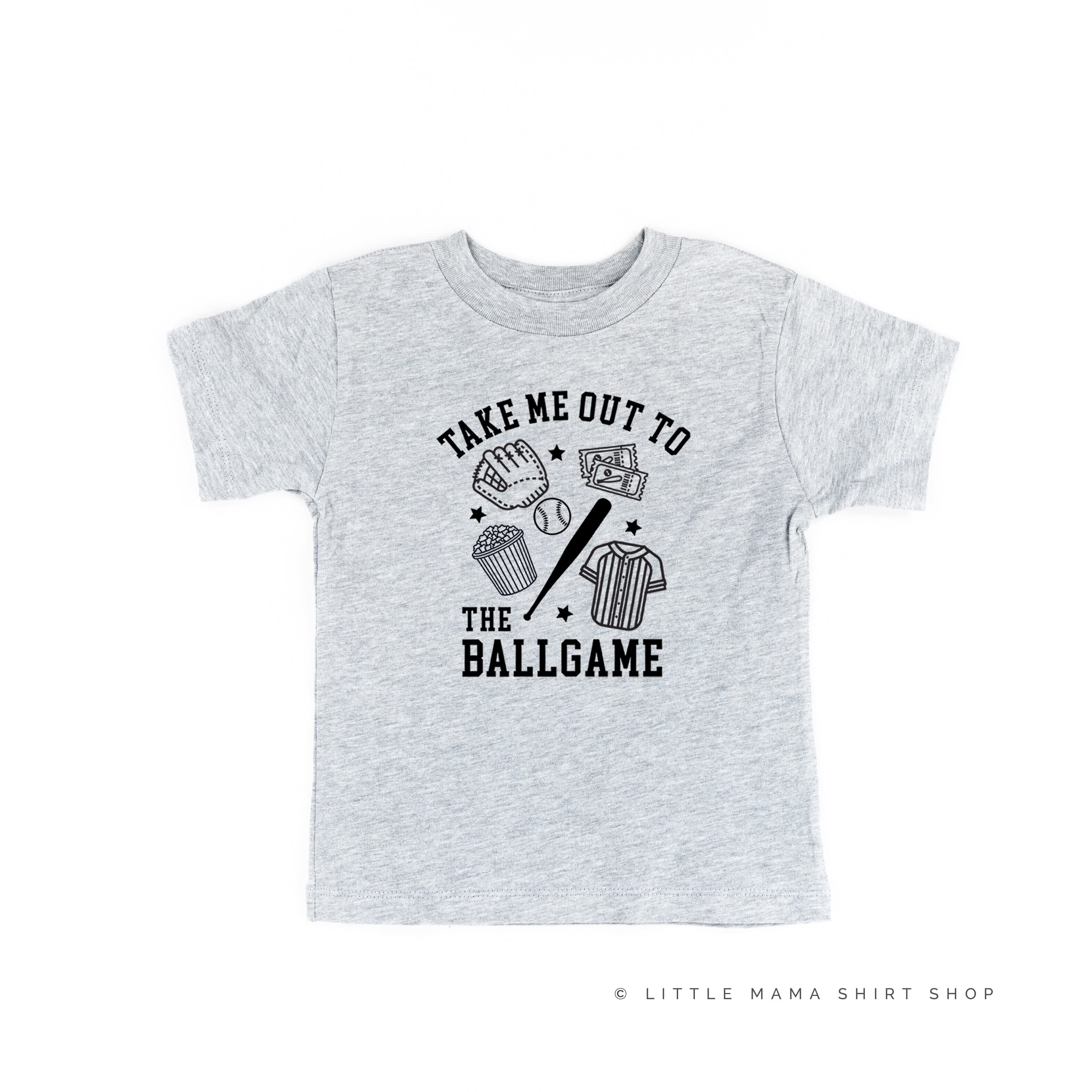 Take Me Out to the Ballgame - Short Sleeve Child Shirt Little Mama Shirt Shop