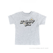 DAISY - BIRTHDAY GIRL - w/ Full Daisy on Back - Short Sleeve Child Shirt Little Mama Shirt Shop