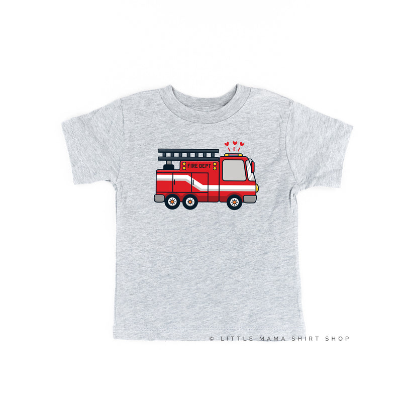 Firetruck Front - Love to the Rescue (f&b) - Child Tee