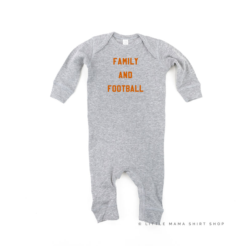 Family and Football - One Piece Baby Sleeper