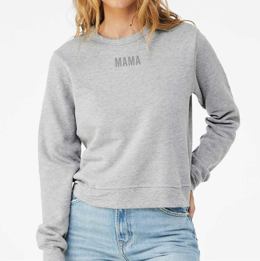 Mama Cropped Sweatshirt hot