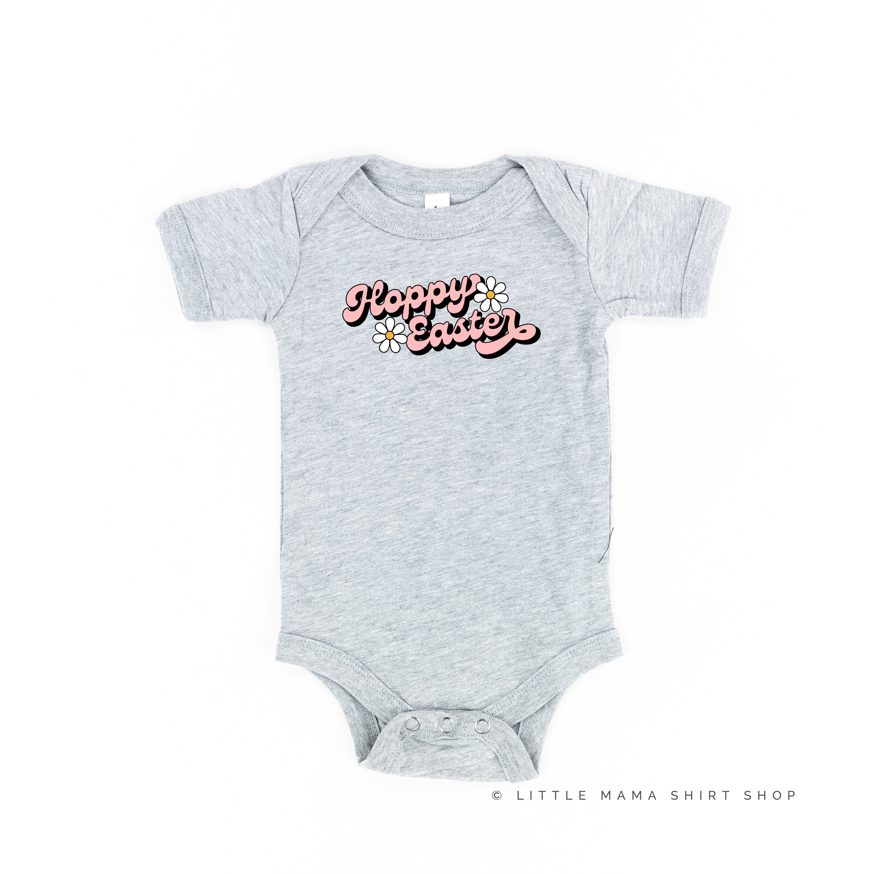 Hoppy Easter - Daisies - Child Tee Little Mama Shirt Shop