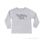 Birthday Girl - New Cursive - Child Long Sleeve Tee