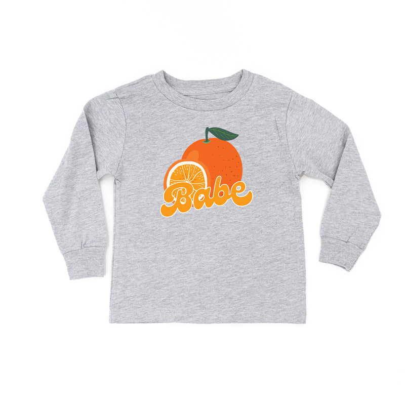 Orange - Babe - Long Sleeve Child Shirt