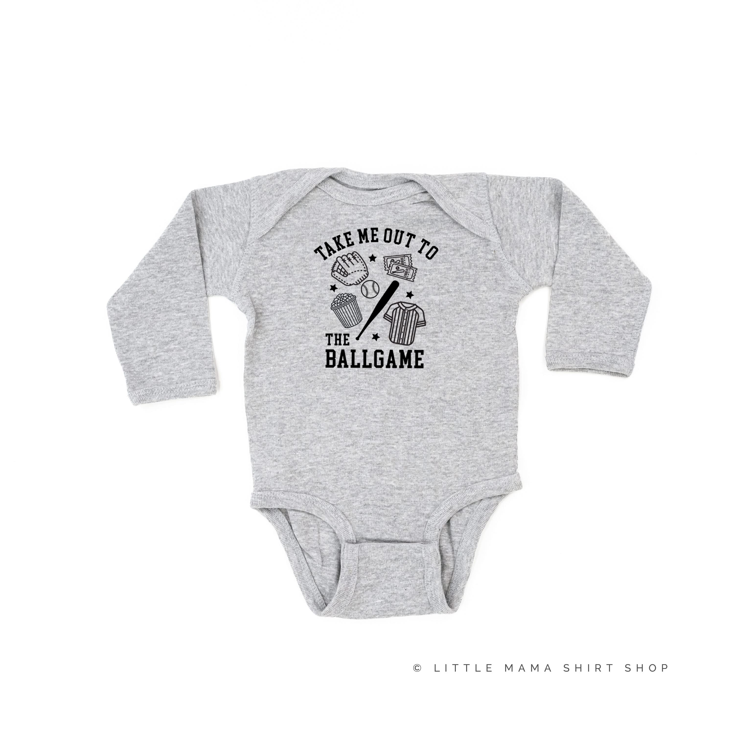 Take Me Out To The Ballgame - Child LONG SLEEVE Tee Little Mama Shirt Shop