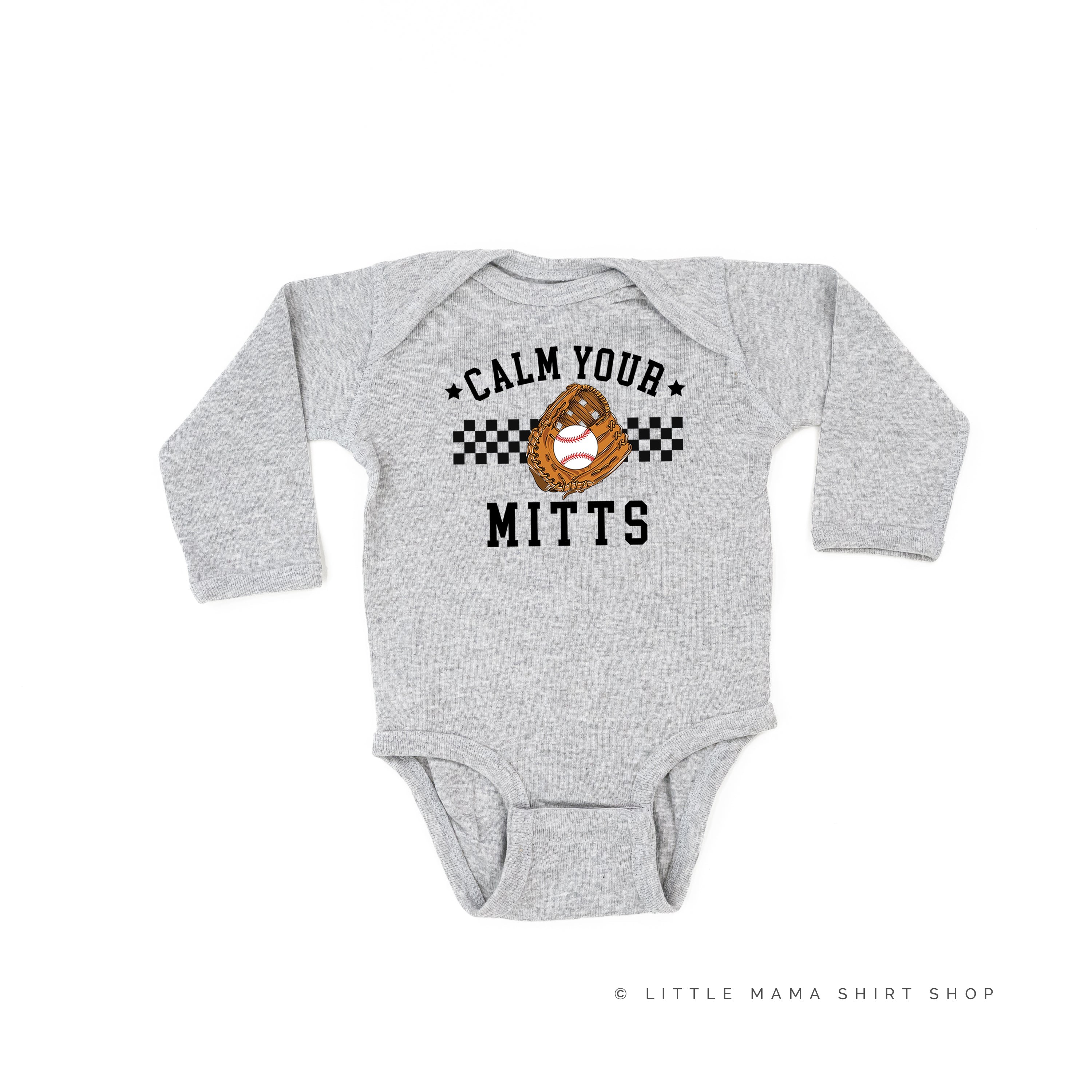 Calm Your Mitts - Child LONG SLEEVE Tee Little Mama Shirt Shop