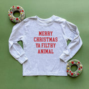 Merry Christmas Ya Filthy Animal - Child Long Sleeve Tee