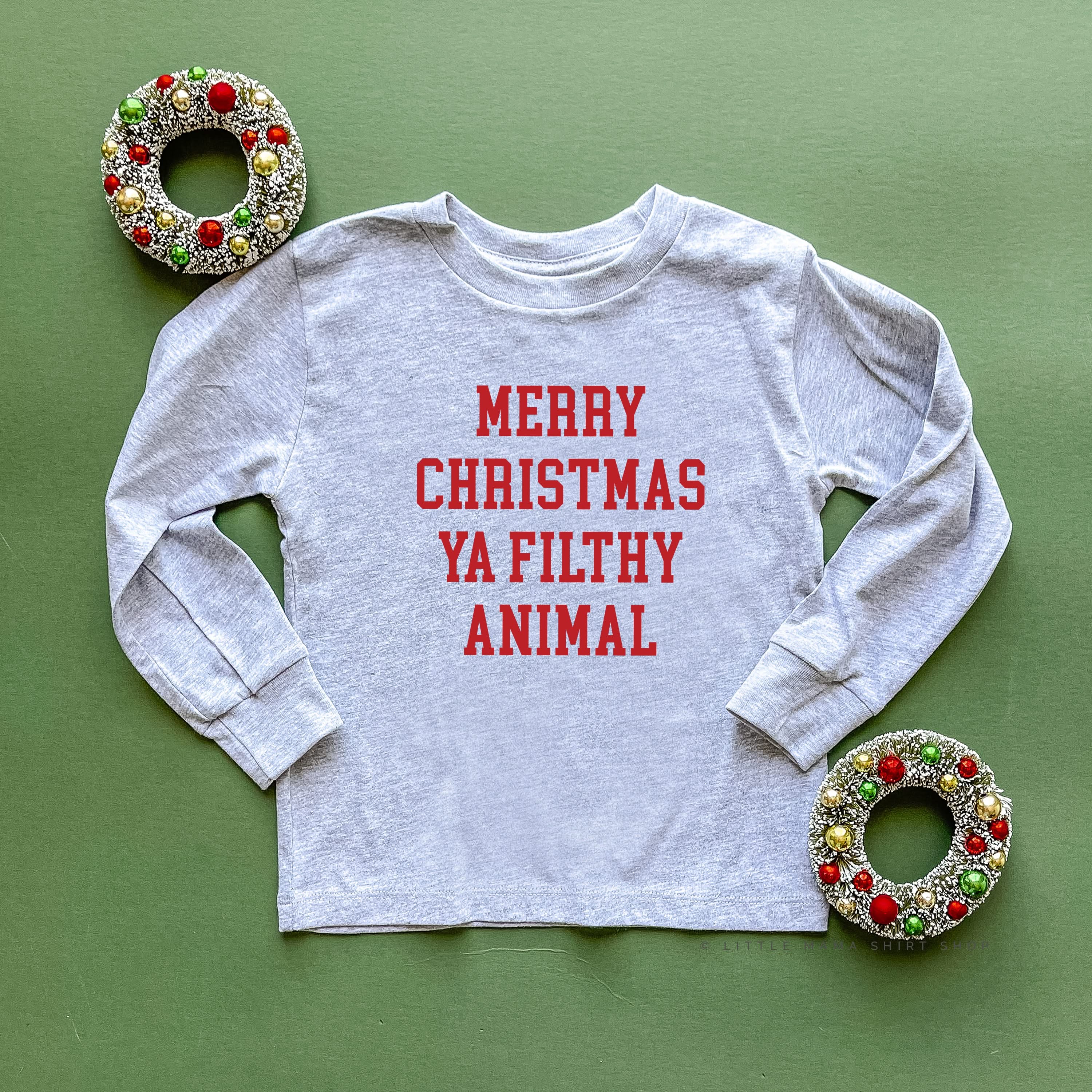 Merry Christmas Ya Filthy Animal - Child Long Sleeve Tee