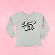 Daisy Girl - w/ Full Daisy on Back - Child Long Sleeve Tee Little Mama Shirt Shop