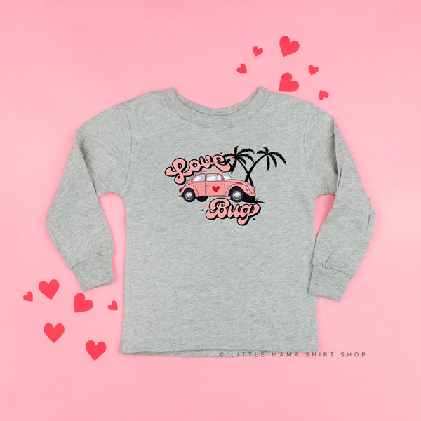 Love Bug - Pink Beetle Car - Child LONG SLEEVE Tee