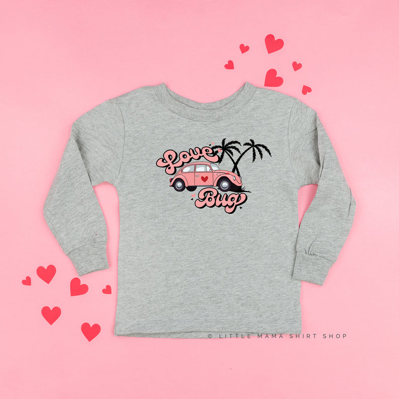 Love Bug - Pink Beetle Car - Child LONG SLEEVE Tee