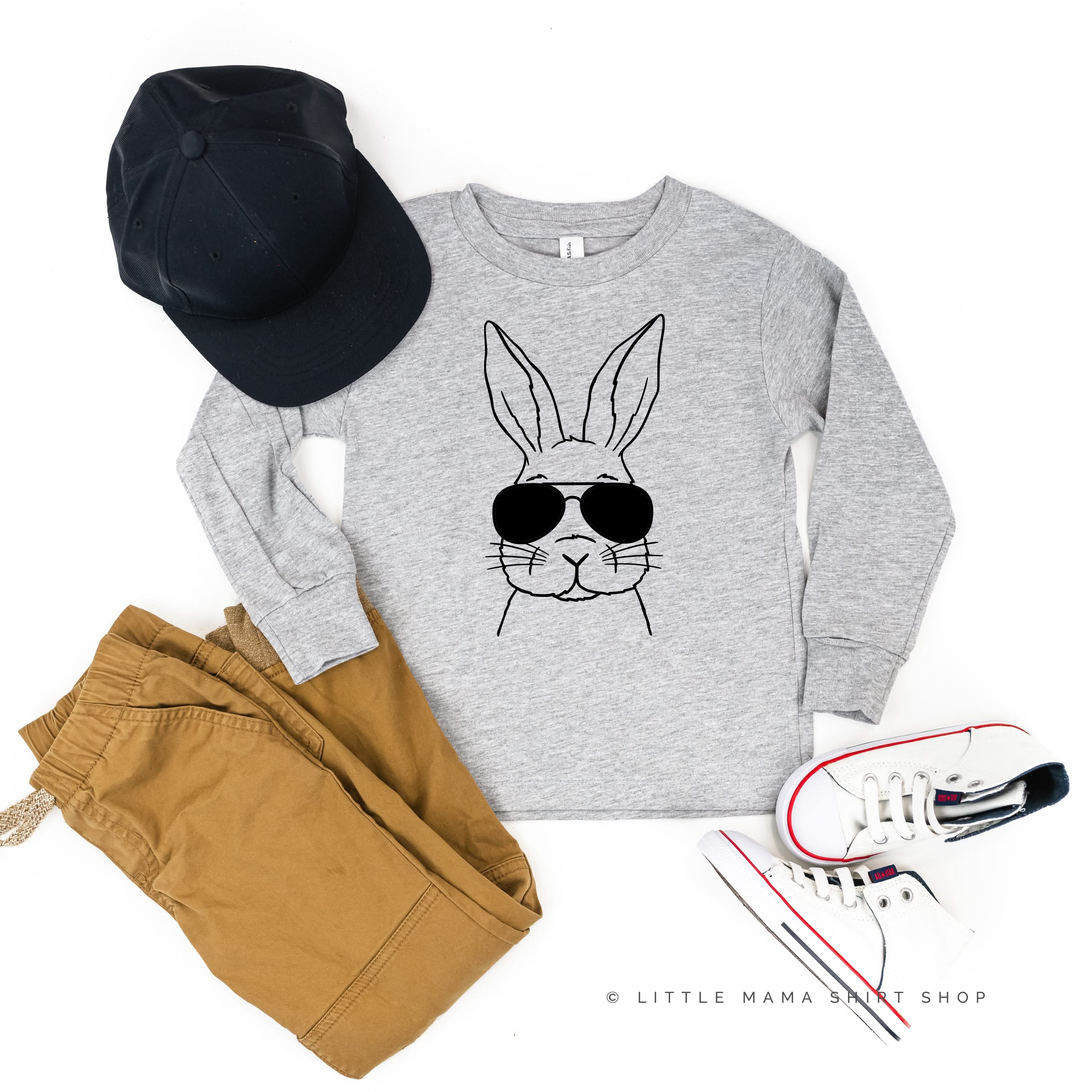 Cool Bunny - Child LONG SLEEVE Tee Little Mama Shirt Shop