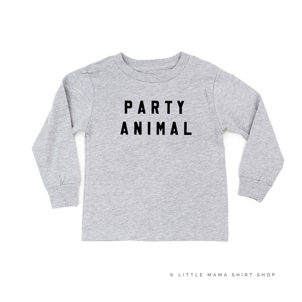 PARTY ANIMAL - BLOCK FONT - Long Sleeve Child Shirt
