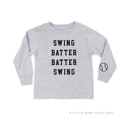 Swing Batter Batter Swing (wd) - Child LONG SLEEVE Tee Little Mama Shirt Shop