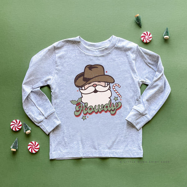 Howdy - Cowboy Santa - Child LONG SLEEVE Tee